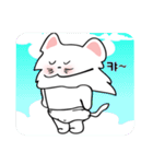 可愛い猫/(korea text version1)（個別スタンプ：21）