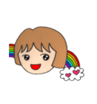 にじいろみらいちゃんの真心スタンプ（個別スタンプ：1）