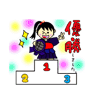 剣道で使える可愛い結果報告と挨拶スタンプ（個別スタンプ：21）