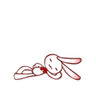 しろうさぎ①★テキスト無し（個別スタンプ：31）