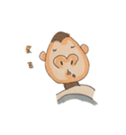 ほんわかおサルのまったり日常スタンプ（個別スタンプ：8）