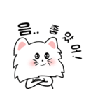 可愛い猫(korea version.2)（個別スタンプ：4）