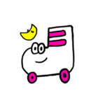 白いローラースケートくん（個別スタンプ：3）