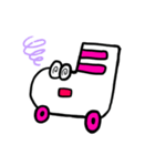 白いローラースケートくん（個別スタンプ：14）