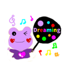 応援うちわぱーぷるフロッグ（個別スタンプ：2）