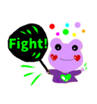 応援うちわぱーぷるフロッグ（個別スタンプ：6）