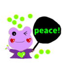 応援うちわぱーぷるフロッグ（個別スタンプ：13）