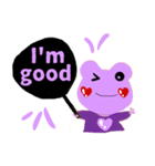 応援うちわぱーぷるフロッグ（個別スタンプ：14）