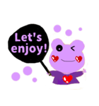 応援うちわぱーぷるフロッグ（個別スタンプ：17）