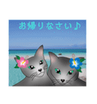 ロシにゃん  夏ver.（個別スタンプ：23）