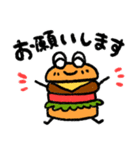 おむすびバーガー（個別スタンプ：17）