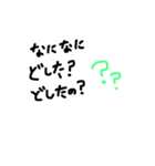 シンプル 文字のみ（個別スタンプ：4）