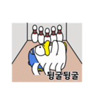 野球アヒル Duggy(韓国語)（個別スタンプ：6）