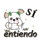 シーズー犬(スペイン語)Vol.2（個別スタンプ：8）