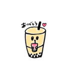 毎日つかえるタピオカくん（個別スタンプ：4）