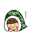 おかっぱちゃんとふとんの1日（個別スタンプ：4）