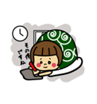 おかっぱちゃんとふとんの1日（個別スタンプ：9）