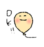 カラフルな風船のごあいさつスタンプ（個別スタンプ：1）