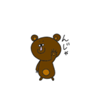 ぽんぽこクマさんの日常（個別スタンプ：12）