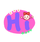 かわいい1日の挨拶 English ver.（個別スタンプ：3）