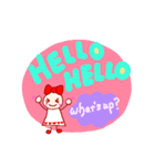 かわいい1日の挨拶 English ver.（個別スタンプ：4）