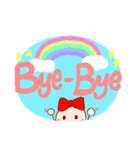 かわいい1日の挨拶 English ver.（個別スタンプ：7）
