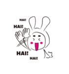 うさぎ人間の日常（個別スタンプ：1）