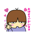 のんきな男の子(6月・梅雨)（個別スタンプ：2）