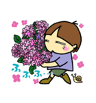 のんきな男の子(6月・梅雨)（個別スタンプ：34）