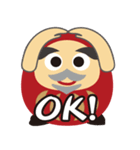 KENさん風のダルマスタンプ（個別スタンプ：3）