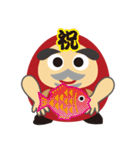KENさん風のダルマスタンプ（個別スタンプ：35）