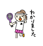 恋するテニスの女の子（個別スタンプ：2）
