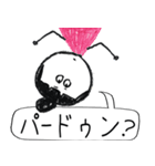 クレヨン手描きSIMPLEおんなのこ＊えいご？（個別スタンプ：38）