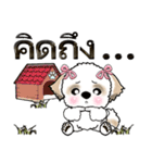 シーズー犬（タイ語Ver.）（個別スタンプ：8）