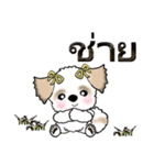 シーズー犬（タイ語Ver.）（個別スタンプ：17）