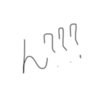 頭の悪そうな文字《日常会話》（個別スタンプ：13）