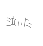 頭の悪そうな文字《日常会話》（個別スタンプ：23）