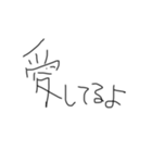 頭の悪そうな文字《日常会話》（個別スタンプ：29）