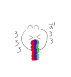 ゆるいウサギとクマとネコ（個別スタンプ：17）