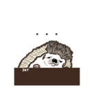 ハリネズミのカイとレイ with ファミリー（個別スタンプ：11）