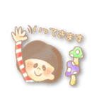 お絵かき風女の子●敬語（個別スタンプ：14）