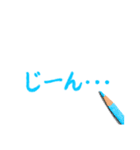 色えんぴつDEデカ文字（個別スタンプ：22）