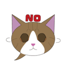 まゆげ猫まゆたま～ふきだしは占拠しました（個別スタンプ：9）
