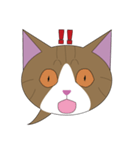 まゆげ猫まゆたま～ふきだしは占拠しました（個別スタンプ：10）