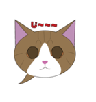 まゆげ猫まゆたま～ふきだしは占拠しました（個別スタンプ：16）