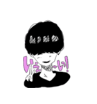 黒髪マッシュくん（個別スタンプ：8）