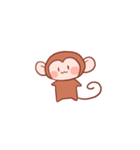 元気な猿さん（個別スタンプ：1）