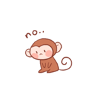 元気な猿さん（個別スタンプ：3）