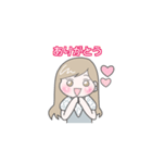 よしこのかわいい女の子のスタンプ（個別スタンプ：17）