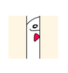 しんぷるな白いやつら（個別スタンプ：30）